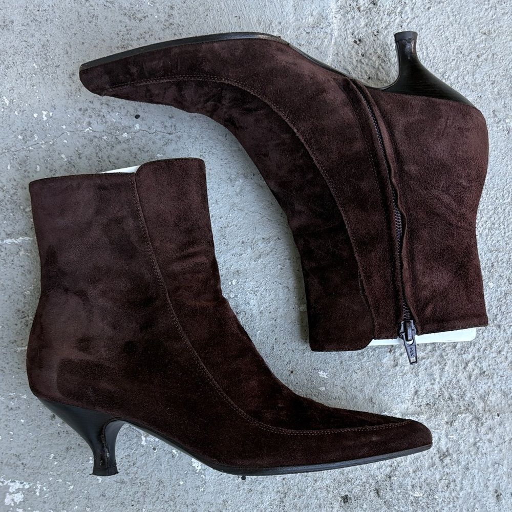 Ferragamo Suede ankle boots
